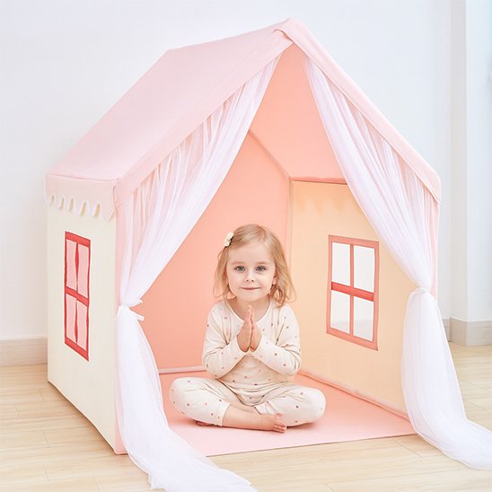 Tente pour enfant adaptée aux moments de jeu et de lecture