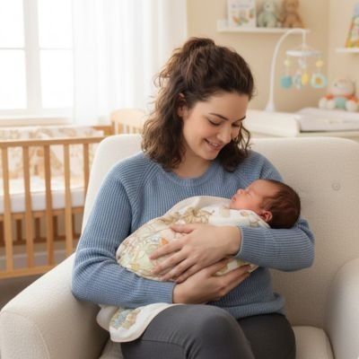 Couverture bébé décorative pour lit ou berceau