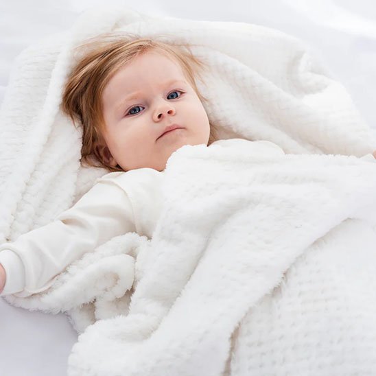 Couverture bébé décorative pour lit ou berceau