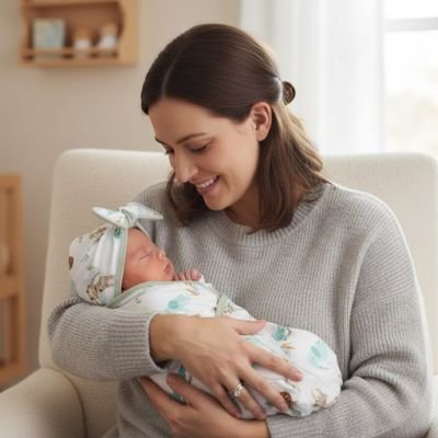 Couverture d’emmaillotage décorative pour l’univers bébé