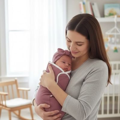Couverture d’emmaillotage utilisée pour envelopper bébé