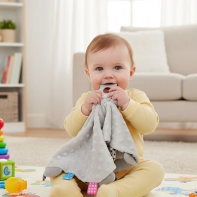 Doudou bebe doux utilisé lors des moments de repos