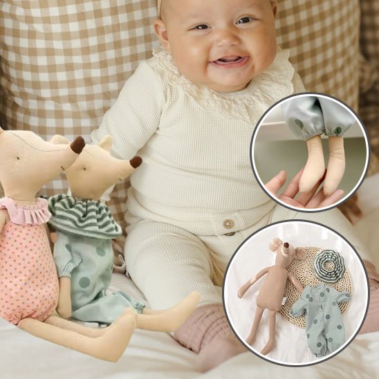 Doudou bébé joyeux