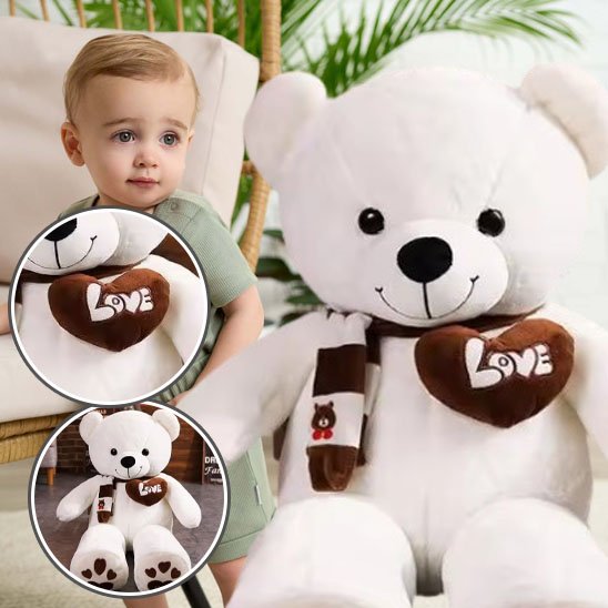 Doudou blanc rassurant  et doux
