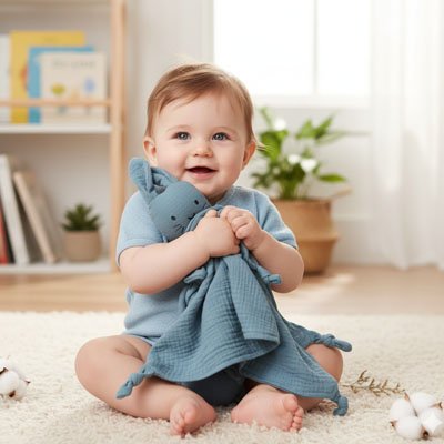 Doudou lapin l'ami du bébé