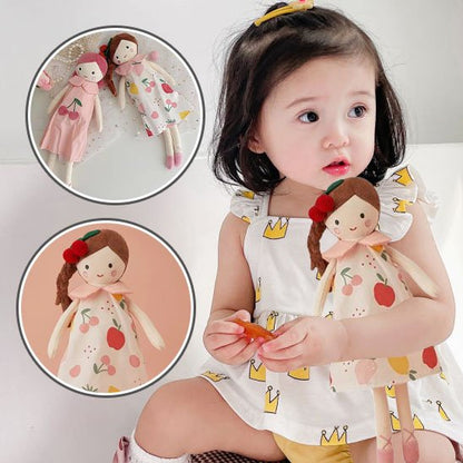 Doudou tissu doux, adapté aux petites mains de bebe