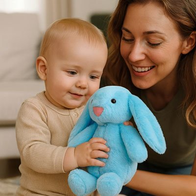Lapin en peluche l'ami des enfants