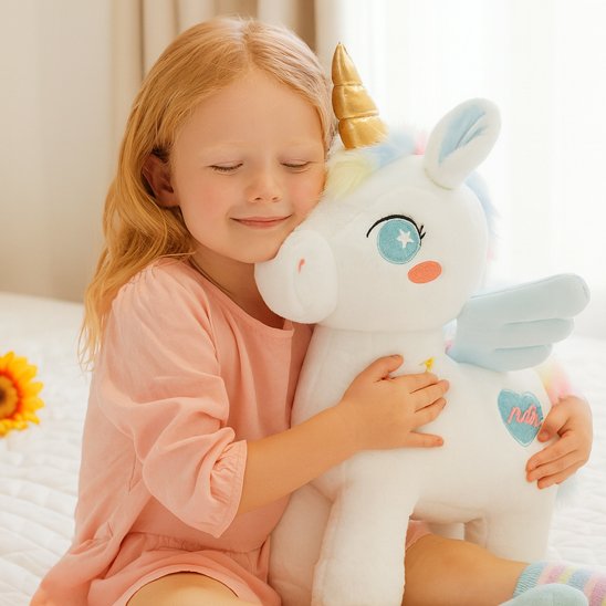 Licorne peluche décorative pour chambre bébé ou enfant