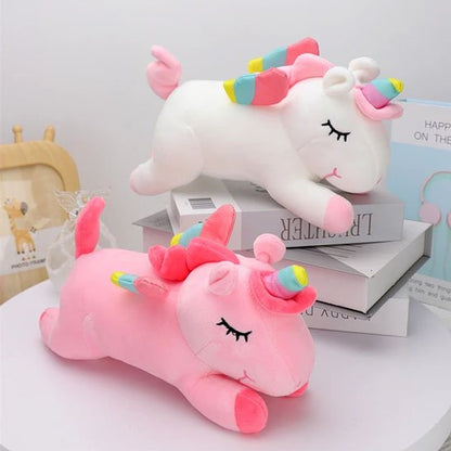 Licorne peluche décorative pour chambre d’enfant, doudou marin doux et ludique