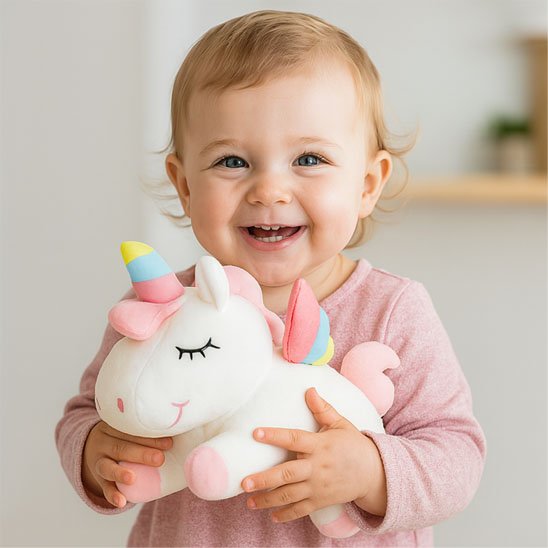 Licorne peluche enfant, cadeau mignon et original pour bébé, naissance ou anniversaire