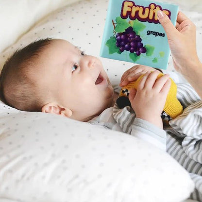 livre bébé en tissu doux adapté aux petites mains
