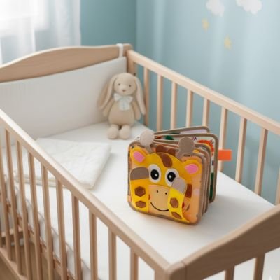 Livre bebe en tissus doux adapté aux petites mains