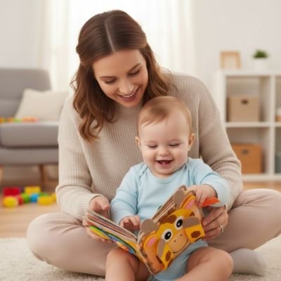 Livre bebe en tissus pour bébé avec pages souples