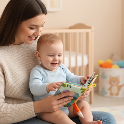 Livre bebe en tissus pour bébé avec pages souples