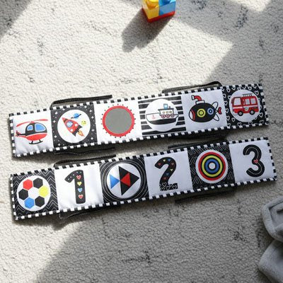 Livre bebe en tissus pour bébé avec pages souples