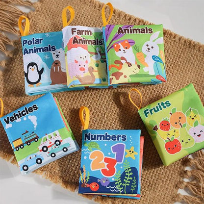 livre en tissu pour bébé avec pages souples