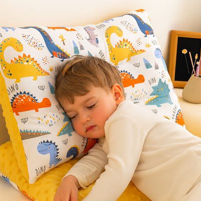 Oreiller enfant en matière douce pour chambre enfant