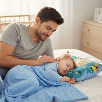 Oreiller enfant en matière douce pour chambre enfant