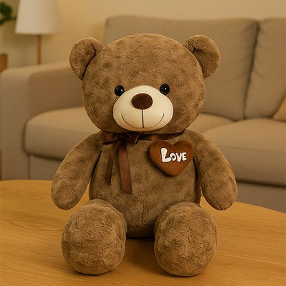 Ours en peluche au toucher moelleux pour enfant