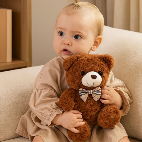 Ours en peluche brun pour bébé 
