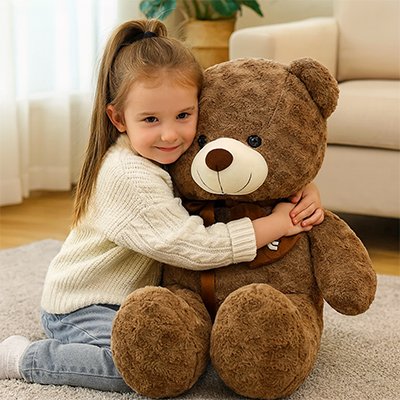 Ours en peluche calineux pour enfant