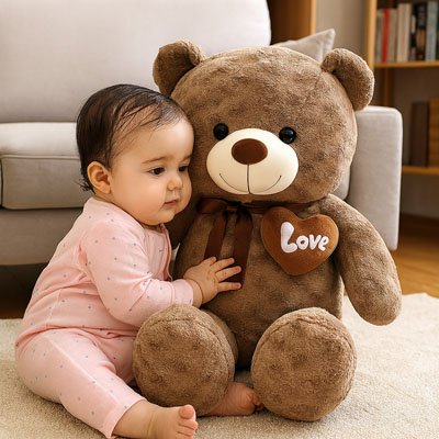 Ours en peluche le confidant des bébé