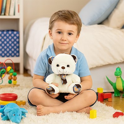 Ours en peluche moelleux adapté aux enfants