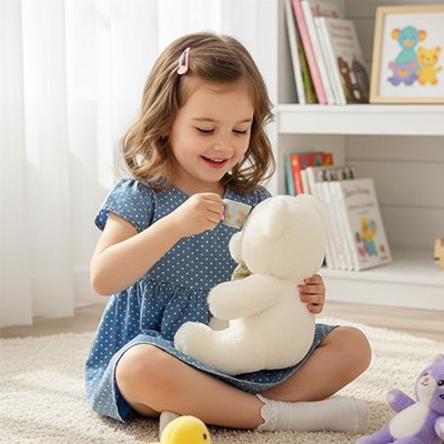 Ours en peluche pour bébé et enfant, jouet doux et décoratif