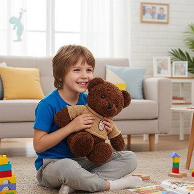 Ours peluche câline et apaisant