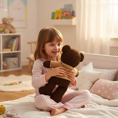 Ours peluche moelleuses et rassuranta 