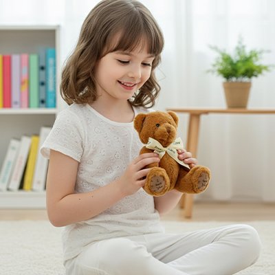 Ours peluche moelleux pour enfant