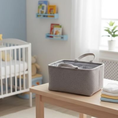 Panier de rangement bébé avec compartiments pour chambre enfant