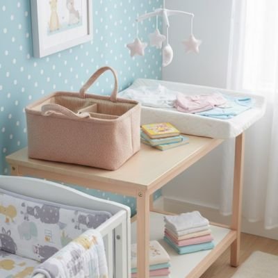 Panier de rangement bébé pratique pour table à lange