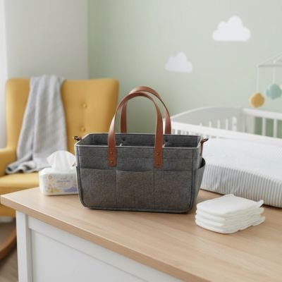 Panier rangement bébé pour couches et accessoires dans la chambre
