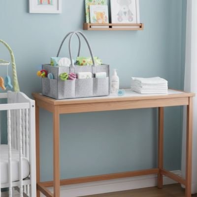 Panier rangement bebe pratique pour table à langer
