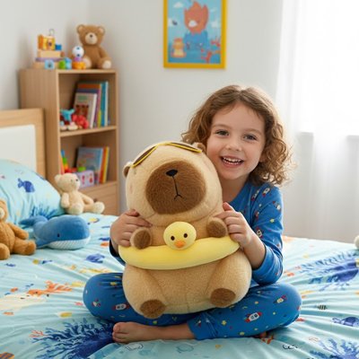 Peluche Capybara douce et caline pour bébé