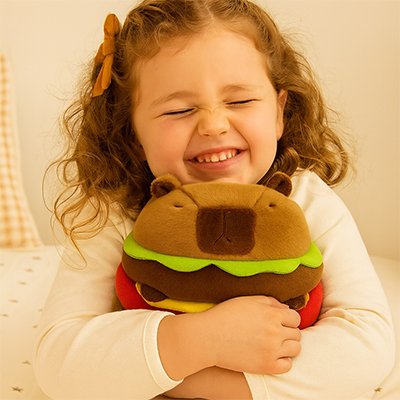 Peluche capybara douce pour enfant, idéale pour les câlins
