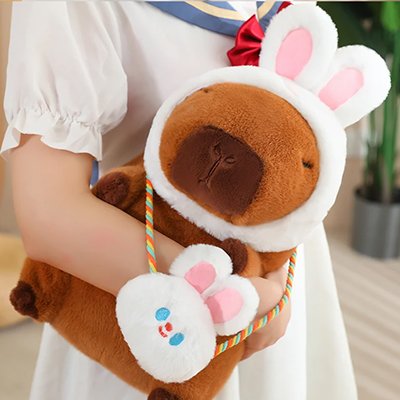 Peluche capybara pour bébé et enfant