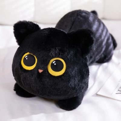 Peluche chat douce pour enfant, idéale pour les câlins et le jeu