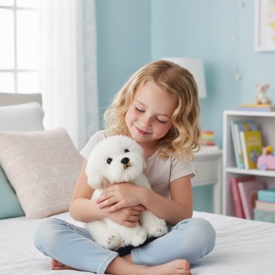 Peluche chien ami fidèle