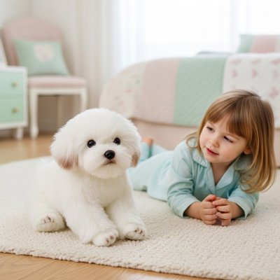 Peluche chien chambre de bébé