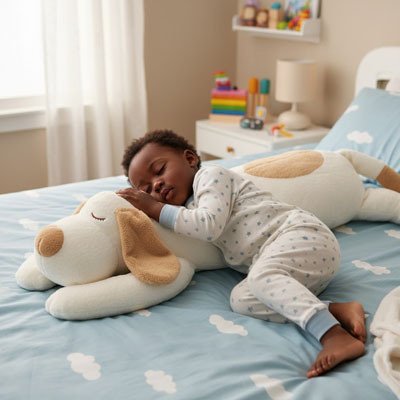 Peluche Chien pour décoration de chambre bébé