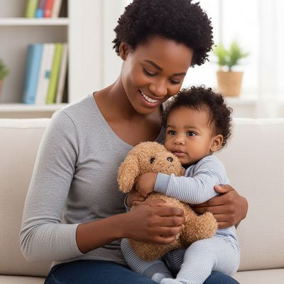 Peluche Chien rassurant pour bebe