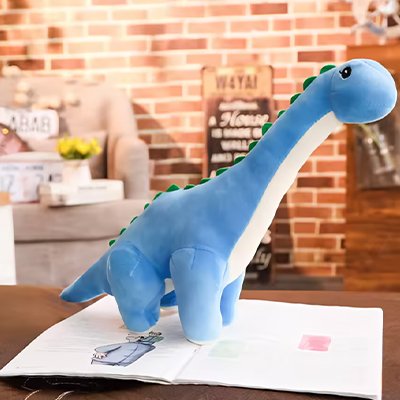 Peluche dinosaure apportant une ambiance chaleureuse à la chambre