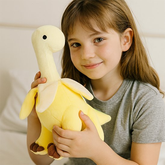 Peluche dinosaure moelleuse adaptée aux enfants