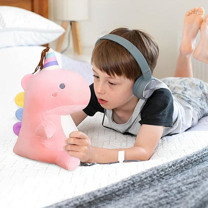 Peluche dinosaure  présenté comme jouet doux pour enfant