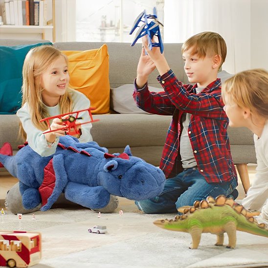 Peluche dragon câline et apaisante