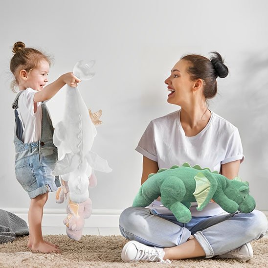 Peluche dragon doux pour bébé