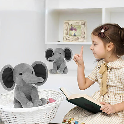 Peluche elephant apportant une ambiance calme et chaleureuse à la chambre