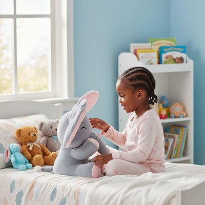 Peluche interactive éléphant ami des enfants